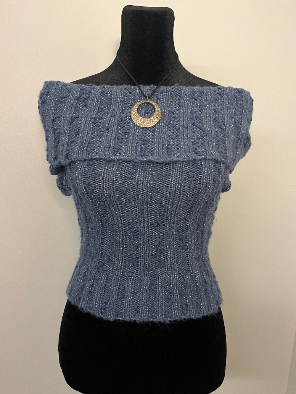UO Silence + Noise Starlet Off-The-Shoulder Knit Top Size XS